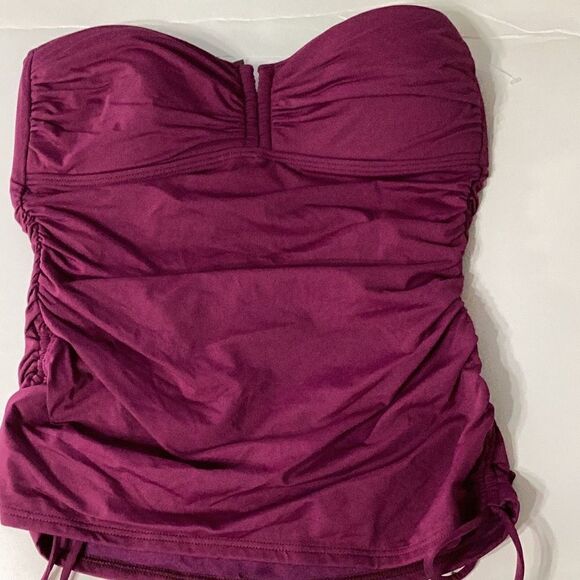 . Tommy Bahama magenta tankini top. MSRP $119 - Picture 7 of 11
